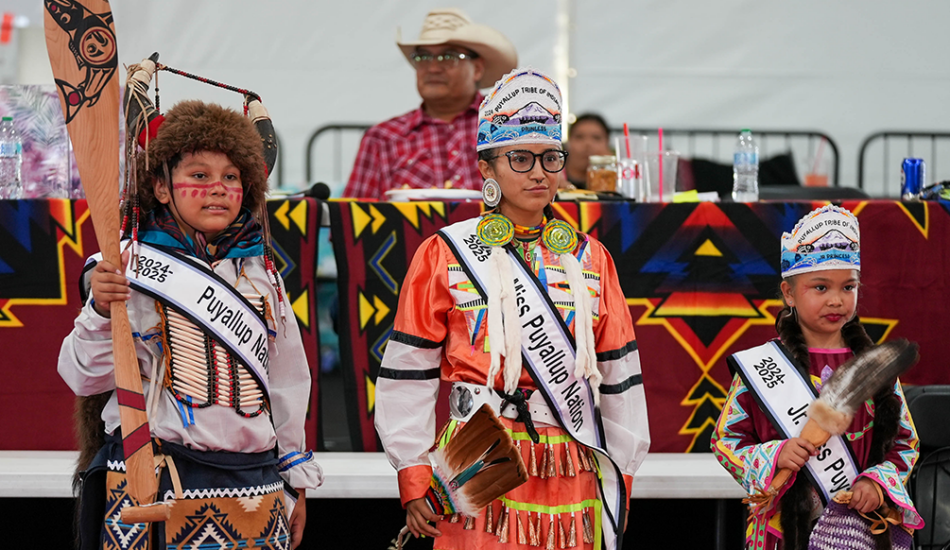 45th Annual Labor Day Powwow royalty.