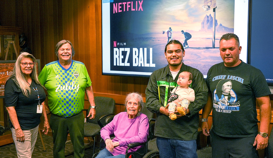 Puyallup Tribal Member in upcoming Netflix movie visits Council Chambers