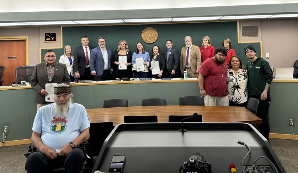 In honor of Native American Heritage Month, Pierce County Council voted in November to display the Puyallup Tribal flag in its chambers.