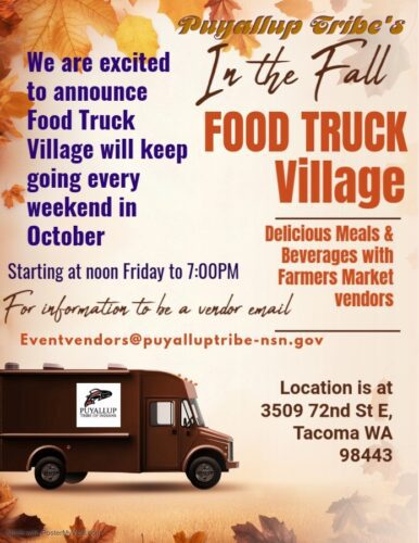 Food truck village flyer