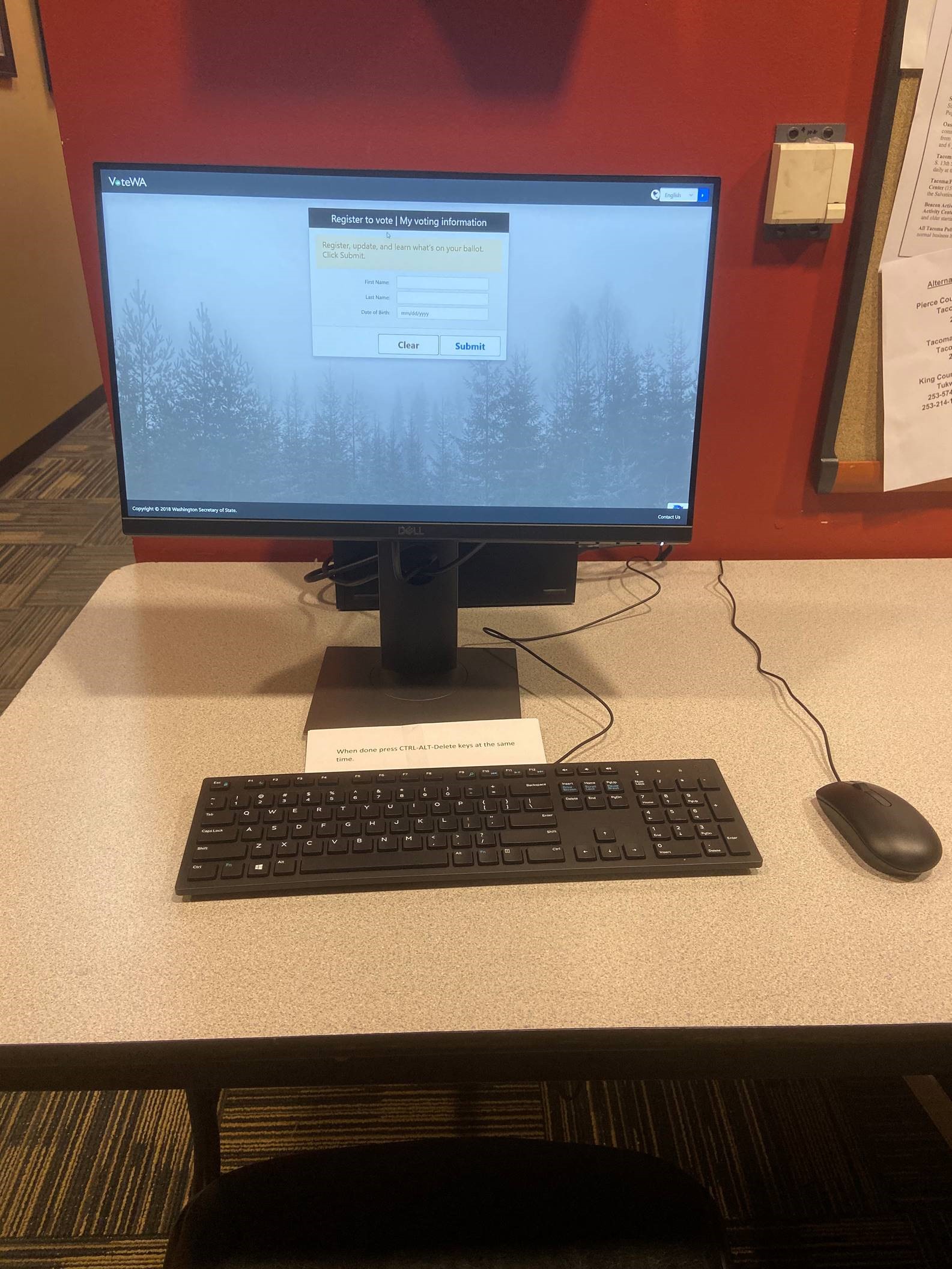Register to Vote at New Kiosk in Tribal Admin | Puyallup Tribe